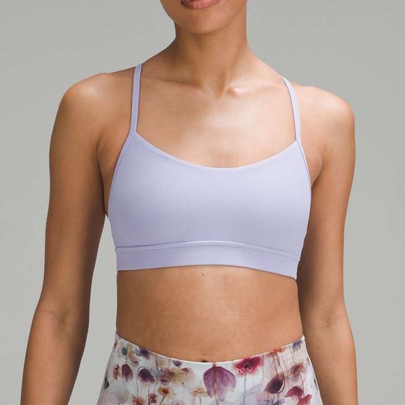 Lululemon Flow Y bra in lilac smoke - size 8 - Picture 1 of 3